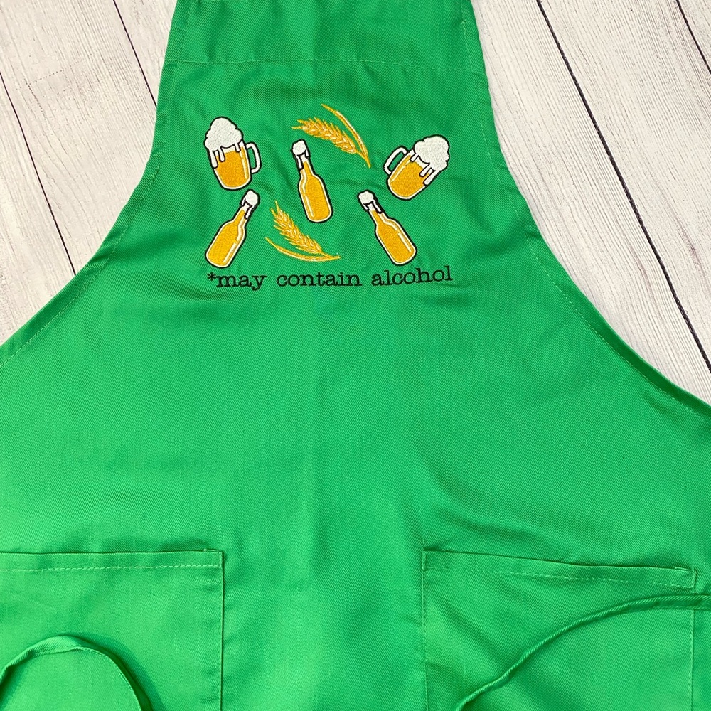 Beer Lovers Embroidered Apron